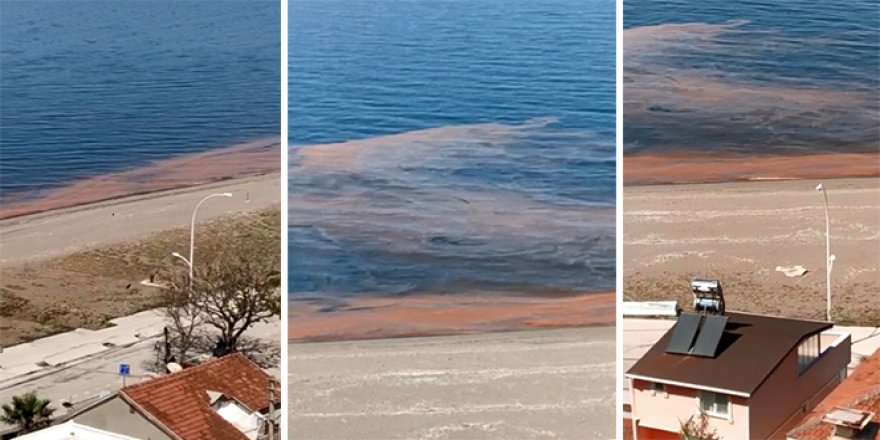 Kurşunlu'da deniz turuncuya döndü