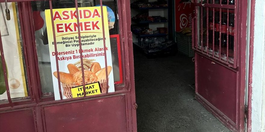 Ahi dayanışması "askıda ekmek" uygulamasıyla yaşatılıyor