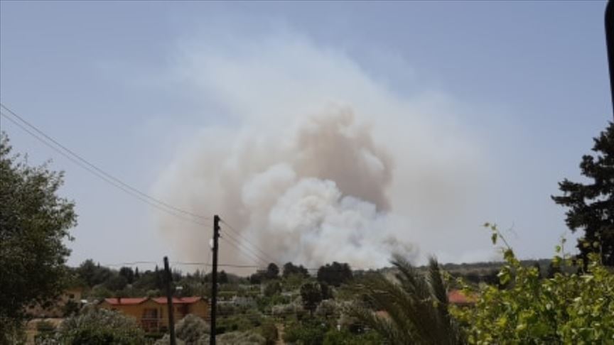 KKTC'de orman yangını