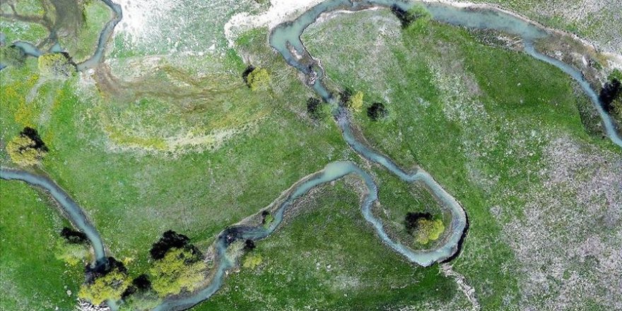 'Akdeniz'in Sibiryası'ndaki menderesler görsel şölen sunuyor