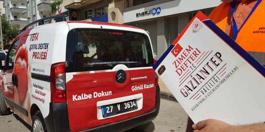 Gaziantep'te 'Zimem Defteri' projesi ile 9 bin 500 hanenin elektrik borcu ödendi