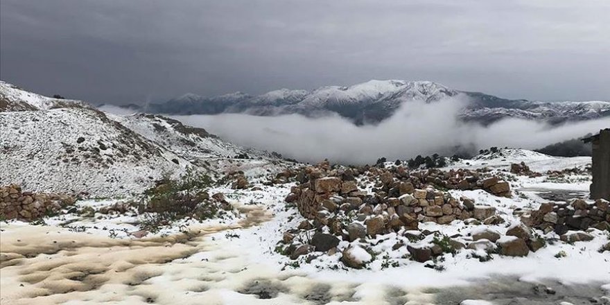 Mayısın son günlerinde Erzurum'da kar Kars'ta dolu etkili oldu