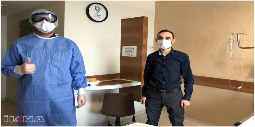 Covid-19 tedavisi tamamlanan imam taburcu oldu