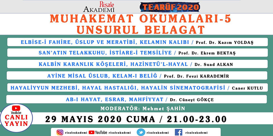Muhakemat Okumaları'nın beşincisi canlı yayında