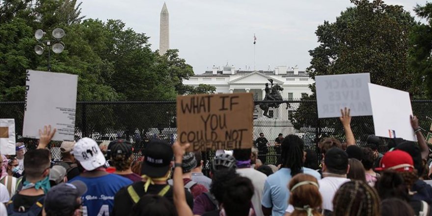 Washington DC'de binlerce kişilik Floyd protestosu