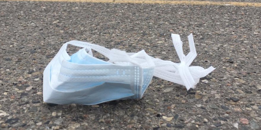 Yerlere atılan maskeler tehlike saçıyor