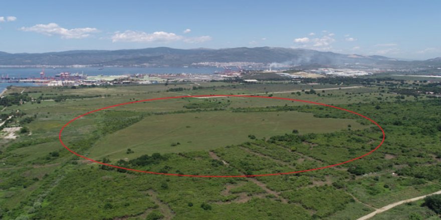 Yerli otomobilin üretileceği fabrikanın kurulacağı alan havadan görüntülendi