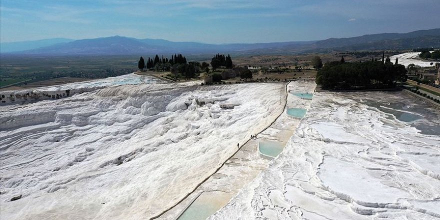 20 bin kişi bayramda Pamukkale'yi ziyaret etti