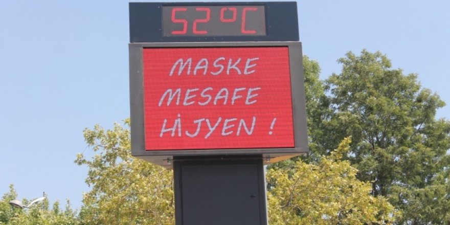 Aydın'da 52 derece sıcaklık ölçüldü