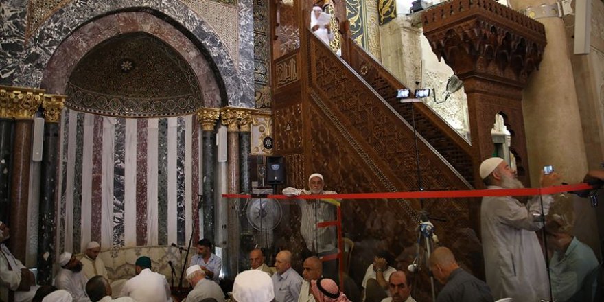 Mescid-i Aksa'da cuma hutbesinde gündem: İsrail'in 'ilhak' planı