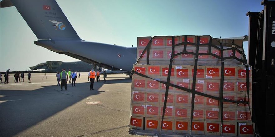 Kovid-19'la mücadele kapsamında Türkiye'den Azerbaycan'a gönderilen tıbbi malzemeler teslim edildi
