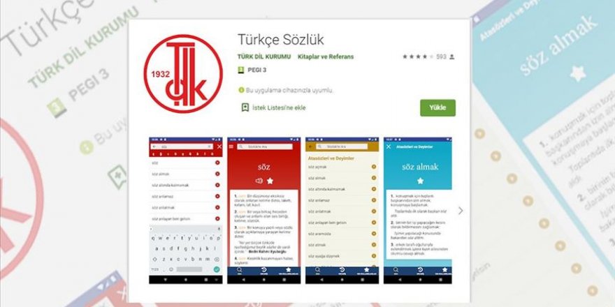100 bin kişi akıllı telefonlarına 'TDK Türkçe Sözlüğü'nü indirdi