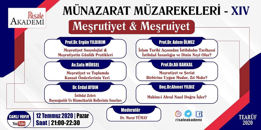 Münazarat Müzakereleri'nin 14. programı canlı yayınlanacak
