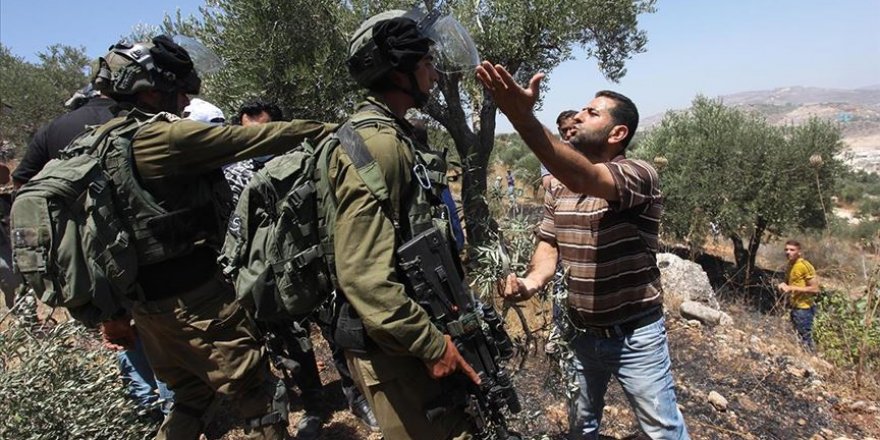 Batı Şeria’da İsrail askerlerinden Filistinlilere müdahale