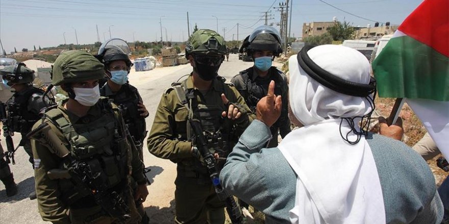 Batı Şeria'da Yahudi yerleşim birimleri protestosuna İsrail güçlerinden müdahale