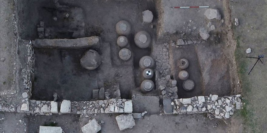 Amorium Antik Kenti'nde Bizans dönemin ait tahıl ambarı ortaya çıktı