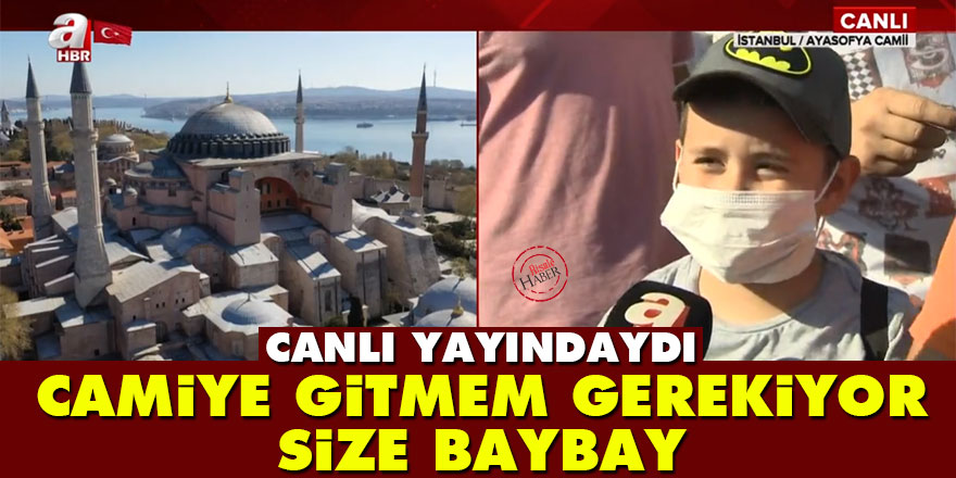 Canlı yayındayken 'Şu an camiye gitmem gerekiyor size baybay' dedi