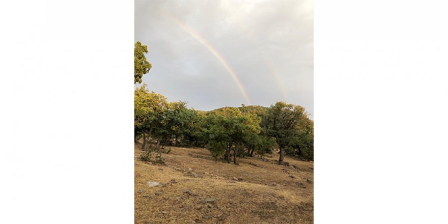 Konya'da çift gökkuşağı şaşkınlık oluşturdu