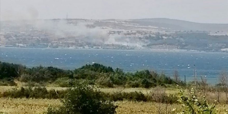 Çanakkale'de ormanlık alanda yangın çıktı