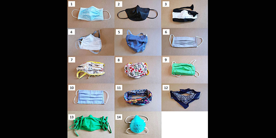 Bilim adamlarının incelediği 14 maskeden bazıları hiç işe yaramıyor