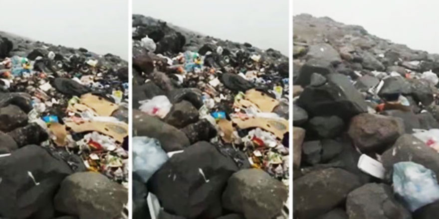 Ağrı Dağı'nın 4 bin 200 metre yüksekliğinde bile çöp var