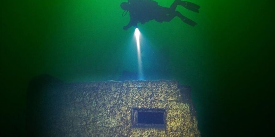 Sular altında kalan batık şehrin son hali görüntülendi