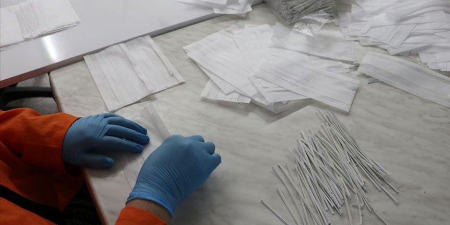 Hükümlülerce 25 milyona yakın maske üretildi