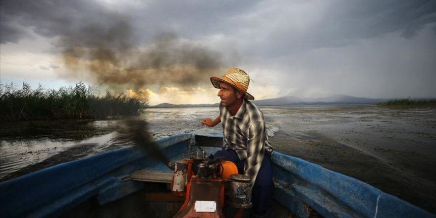 Beyşehir'deki balıkçılar sevdikleri mesleklerini yapmaktan memnun