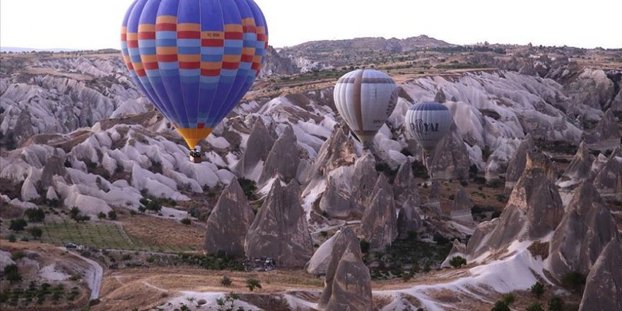 Kolombiyalı ve Meksikalı turizmciler Kapadokya'yı gezdi