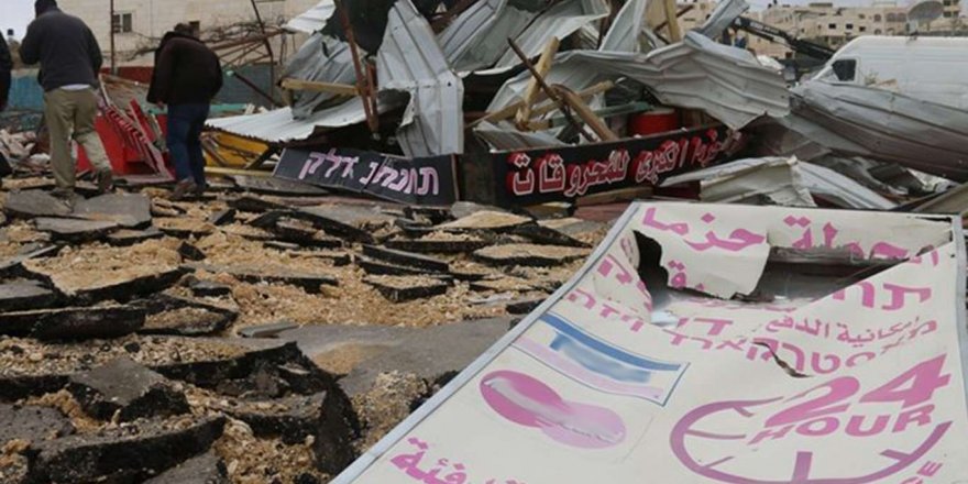 İşgal altındaki Filistin'de bulunan Kabul köyünde meskenler yıkım tehdidi altında