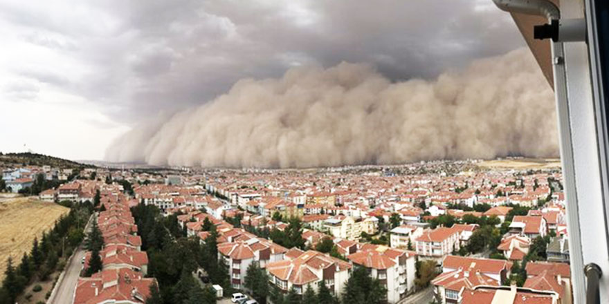 Ereğli ve Polatlı'daki toz fırtınasının maddi sebebi çölleşme ve erozyon