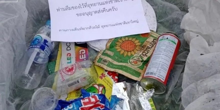 Tayland'da yere atılan çöpler sahiplerine geri gönderilecek