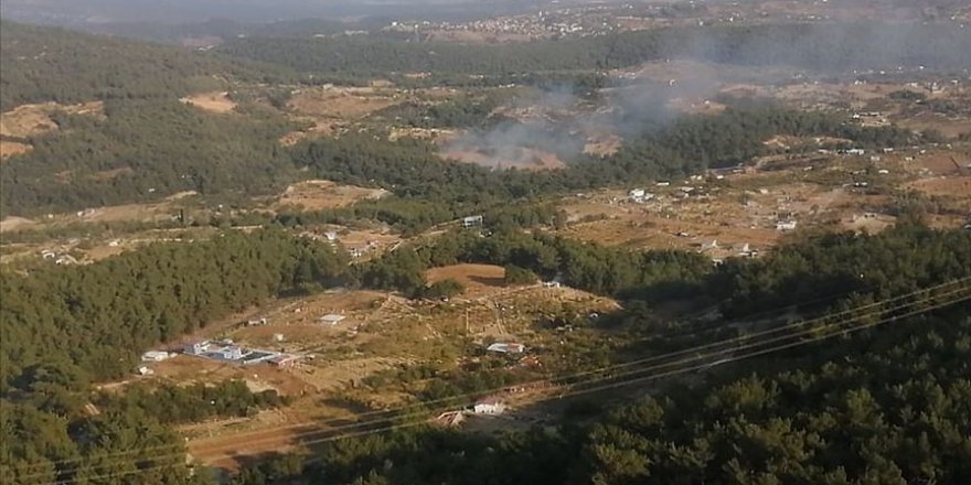 İzmir'de ormanlık alanda yangın
