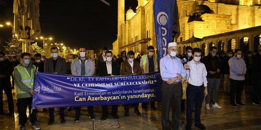 Ermenistan'ın saldırısında ölen Azerbaycanlı siviller için gıyabi cenaze namazı kılındı