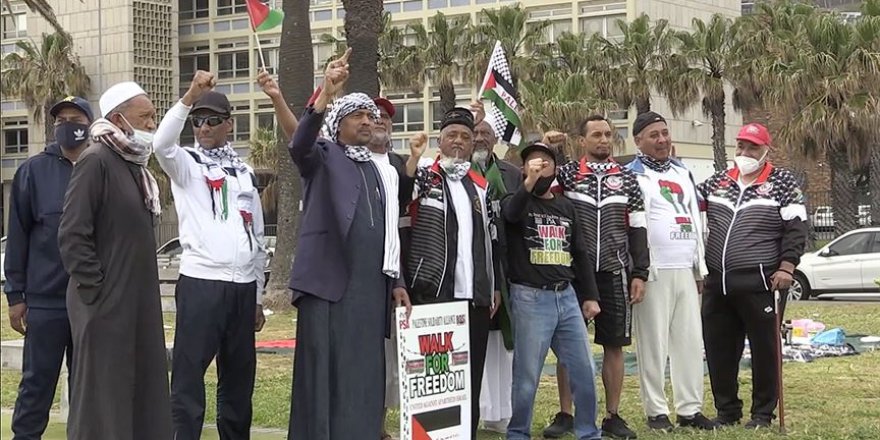 Güney Afrika'da Filistin'e destek yürüyüşü