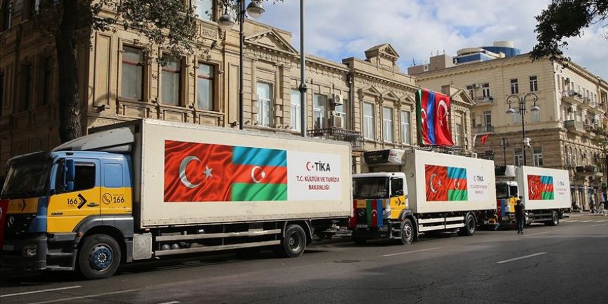 TİKA'dan cephe hattındaki Azerbaycanlı sivillere gıda yardımı