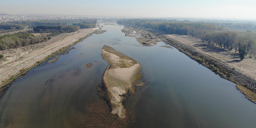 Meriç Nehri'nde kuraklık alarmı