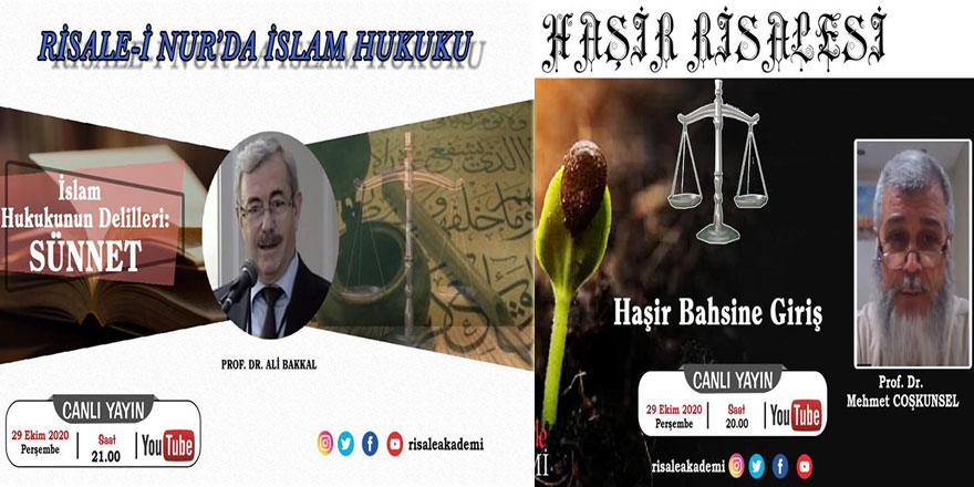 Risale-i Nur'da İslam Hukuku ve Haşir Risalesi-Canlı Yayın