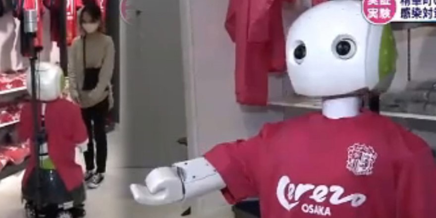 Maske ve mesafe denetimini 'robotlar' yapıyor
