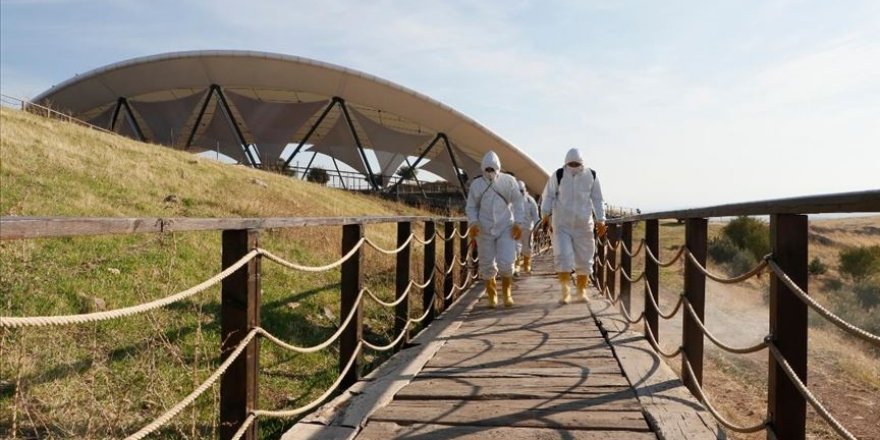Tarihin sıfır noktası 'Göbeklitepe' dezenfekte edildi