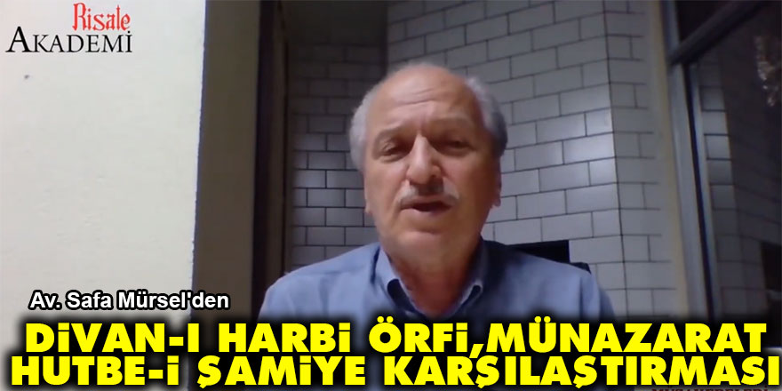 Divan-ı Harbi Örfi, Münazarat ve Hutbe-i Şamiye karşılaştırması