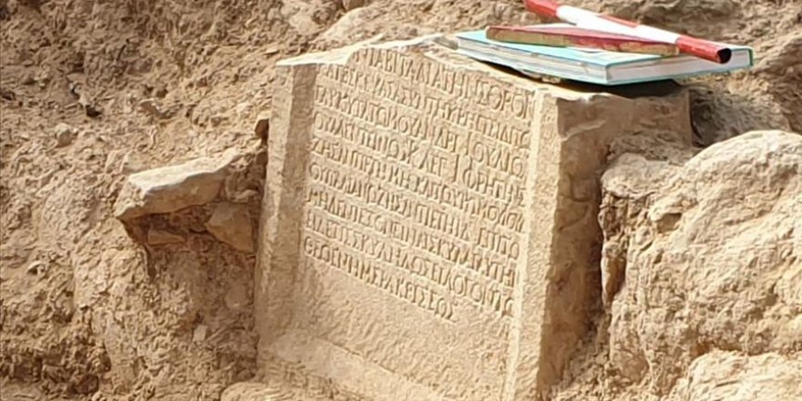 Bursa'da 1500 yıllık kitabe bulundu