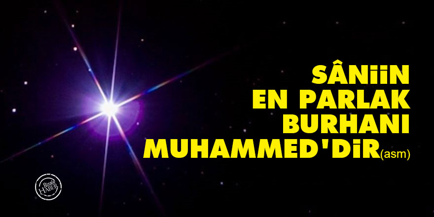 Bediüzzaman: Sâniin en parlak burhanı Muhammed'dir (asm)