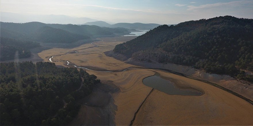 Balıkesir'deki Çayören Barajı kurudu