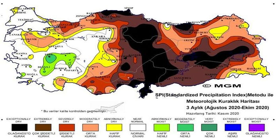 Yağmur duasının zamanı geldi: Korkutan harita!