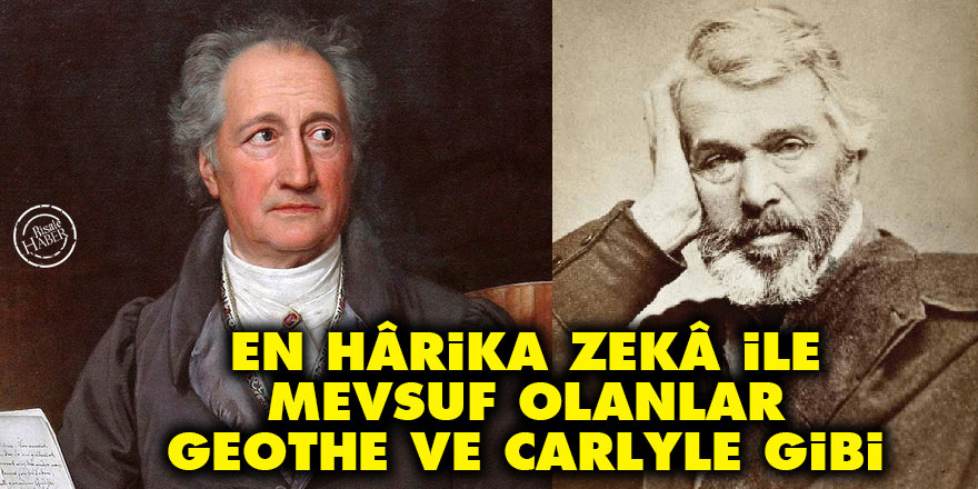 Bediüzzaman: En hârika zekâ ile mevsuf olanlar, Geothe ve Carlyle gibi