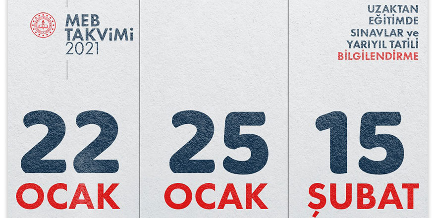 Milli Eğitim'den uzaktan eğitim, yarı yıl tatili açıklaması