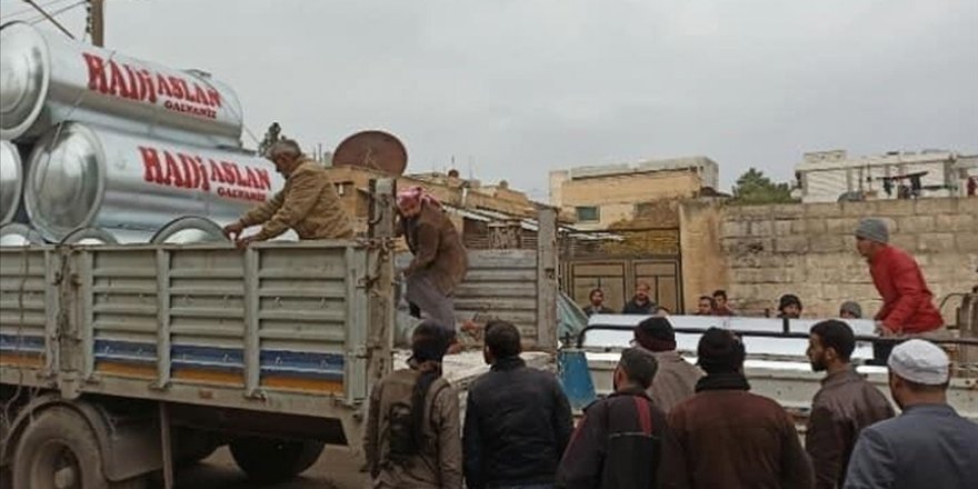 Barış Pınarı Harekatı bölgesine Türkiye'den su deposu desteği