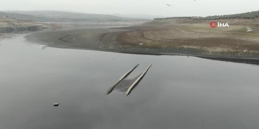 Baraj suları çekildi tarihi köprü ortaya çıktı