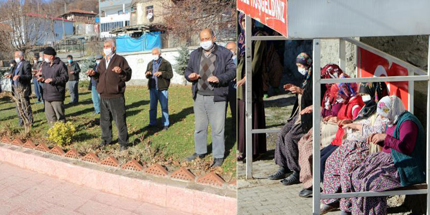 Köylüler kar duasına çıktı